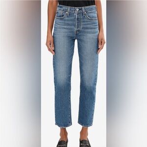 LEVIS 26 Premium The Wedgie Button Fly  cropped jeans 29